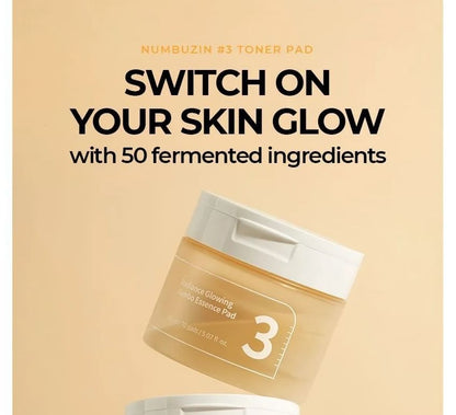 numbuzin - No.3 Radiance Glowing Jumbo Essence Pad