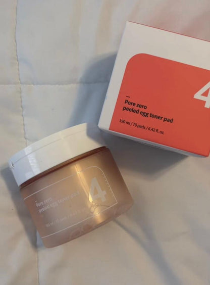 numbuzin - No. 4 Pore Zero Peeled Egg Toner Pad