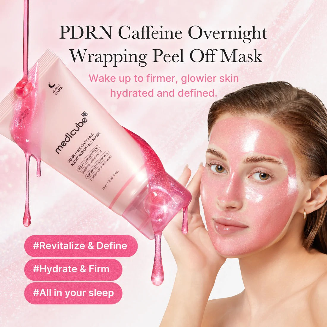 Medicine PDRN Pink Caffeine Night Wrapping Mask