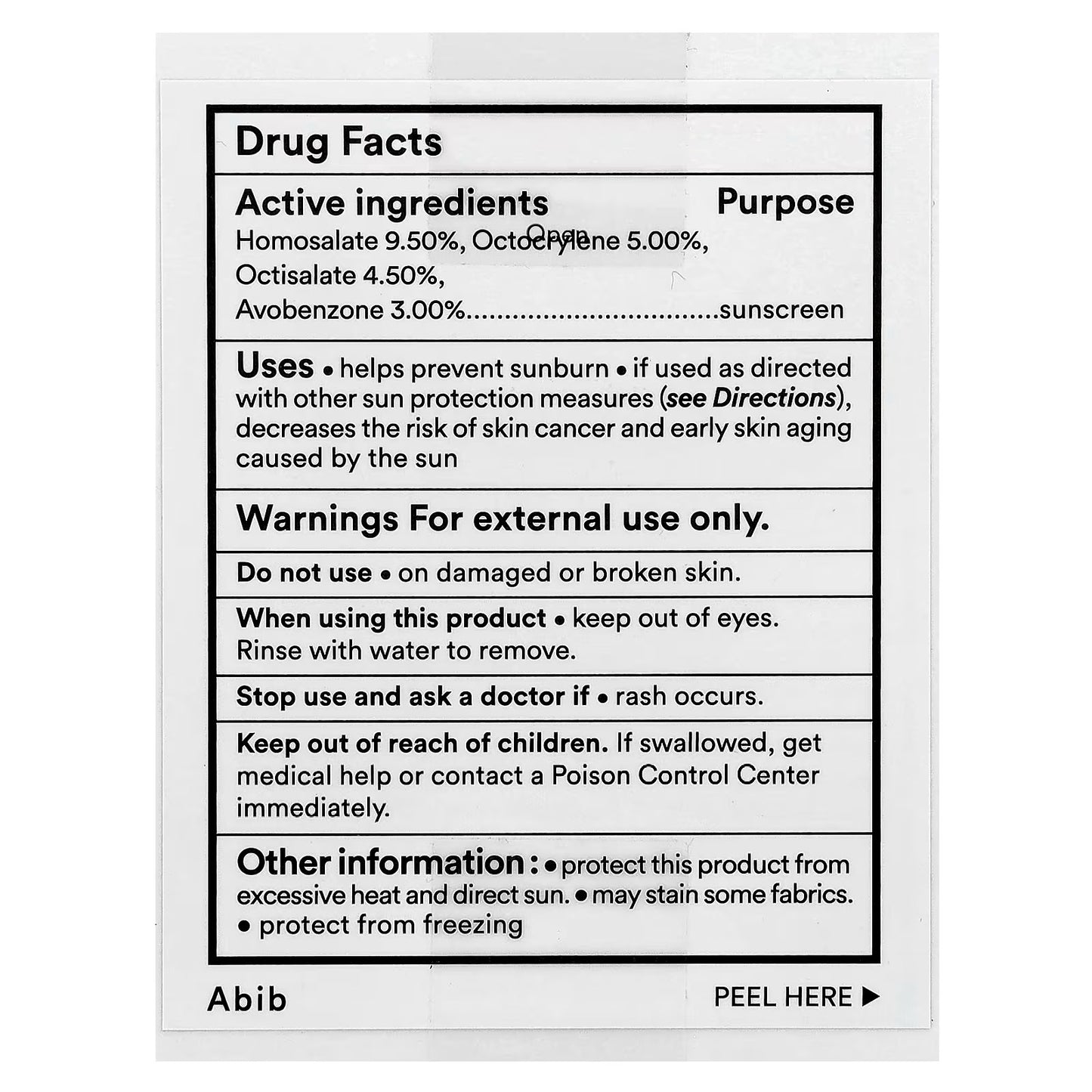 Abib Quick Sunstick Protection Bar