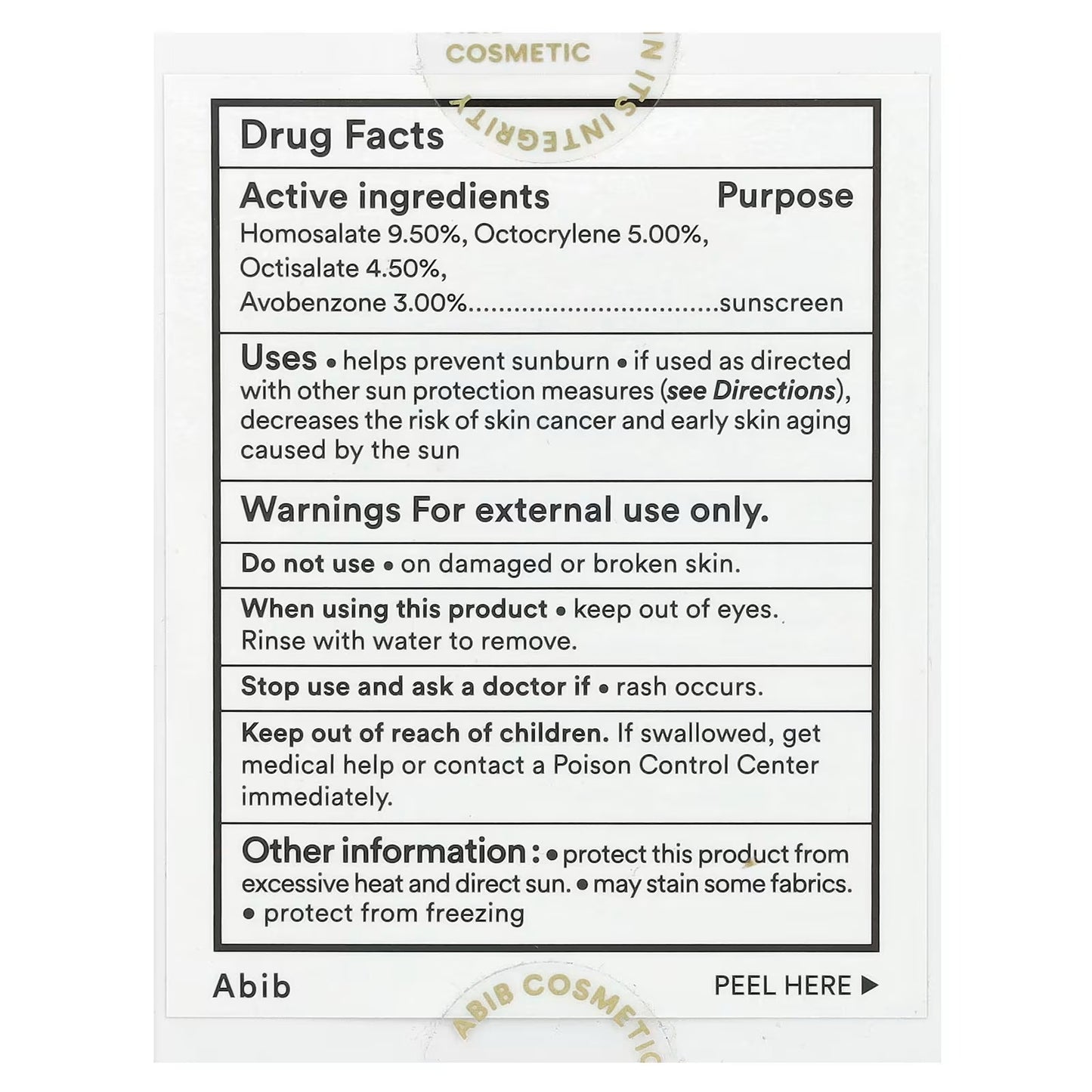 Abib Airy Sunstick Smoothing Bar