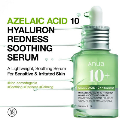 Anua Azelaic Acid 10+ Hyaluronic Redness Soothing Serum