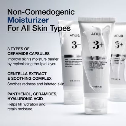 Anua 3 Ceramide Panthenol Moisture Barrier Cream
